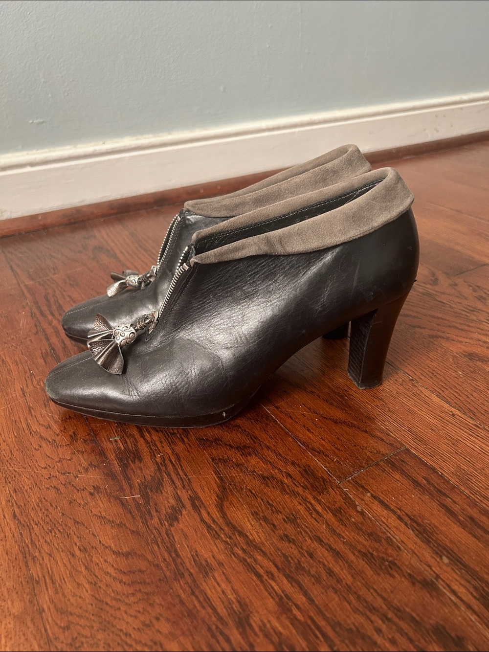 Brighton Black Leather Boots
